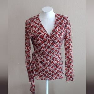Cabi Ringleader Wrap Top Size M